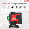 A black and red professional laser ground instrument LM575LD-e laser level tool on a white surface.
