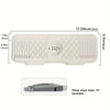 Protection anti éclaboussures et essoreuse en silicone, dimensions 15 cm x 43 cm.