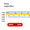 A plastic ruler marked for scale ratios from 1:100 to 1:500, with a length of 30cm.