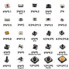 Assorted micro push button tactile switch kit showing various sizes and configurations of electronic switches.