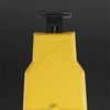 A yellow portable chainsaw tooth sharpening kit with a black handle and mounting plate.
