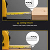 Diagram showing two measurement methods for a retractable measuring tape: Jacking Amount and Hook Amount.