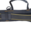Black adjustable tool belt suspenders with a pouch bag visible from the side.