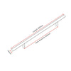 A long stainless steel rod with a 500mm length and a hole distance of 320mm.
