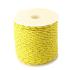 A spool of yellow durable 2mm reflective paracord rope.