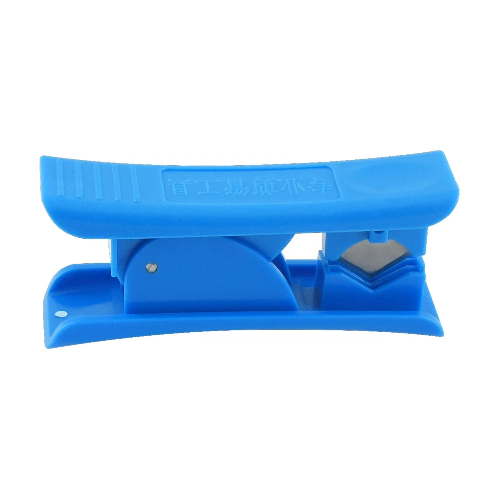 Blue mini portable PTFE tube cutter tool for 3D printing and crafting