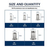 Classification box showing various sizes and quantities of aluminum rivet nuts M3 to M8