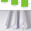 Rolls of white peel and stick contact paper shown in various strengths: strong, n*strong, and n^2*strong.