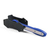 A black and blue precision car ratchet brake piston spreader tool with a metal blade.