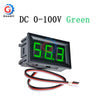 A black digital DC voltmeter gauge displaying 5.83 volts with attached red, black, and white wires.