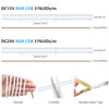 Flexible and cuttable RGB COB LED strips for DC12V and DC24V applications