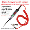 Un stylo de test électrique pour voiture, avec un fil de ressort épais et une pince pour les essais automobiles.
