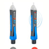 A black and blue non-contact voltage detector pen with light and audible prompts for detection.