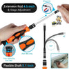 An extension rod with a flexible shaft and magnetic tip used for 5-stage adjustment in repair kits.