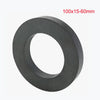 Schwarzer Keramik-Ringmagnet mit einem Außendurchmesser von 100mm und einer Dicke von 15-60mm.