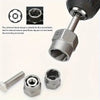 An impact socket is shown with various nuts and bolts for use on difficult fasteners.