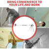 A professional high-pressure airless paint spray gun kit being used by a worker in various painting applications.