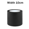 Black nano carbon fiber car protection tape roll with a 10cm width.