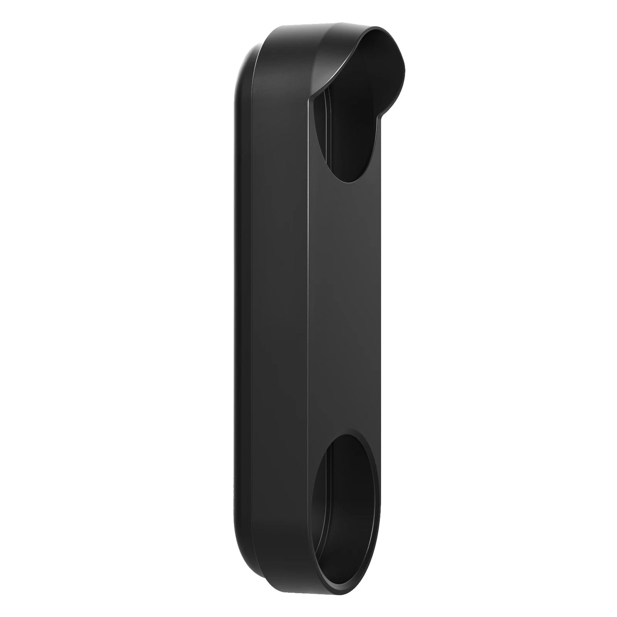 A black weatherproof silicone cover designed for a doorbell nest.