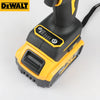 A yellow and black Dewalt high-torque cordless electric screwdriver tool.