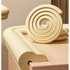 Light beige air buffer bumper strips used as durable baby safety corner and table edge guards