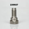 A metallic filter pump rod accessory for an airless spraying machine, shown in a close-up view.