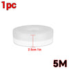 A white silicone weather stripping seal tape roll, 2.5cm in diameter.