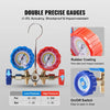 Double precise gauges with rubber coating and on/off switch for measuring low and high pressure