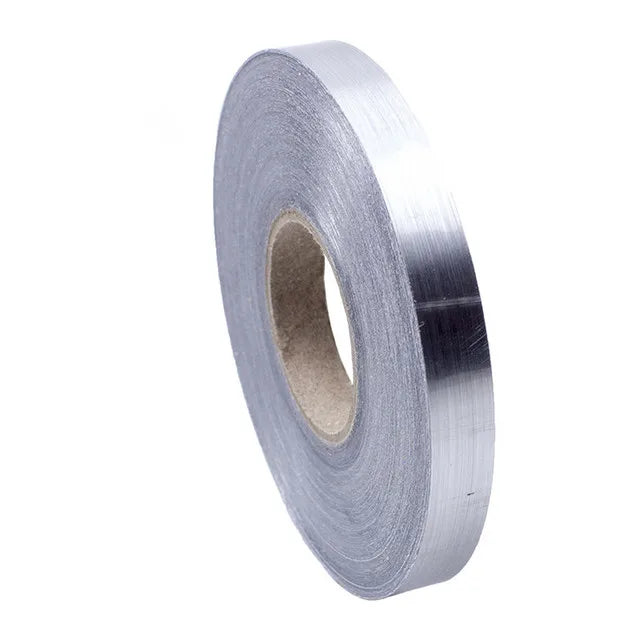 Roll of 50M self-adhesive decorative tile gap tape in silver color