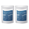 Two white pouches of Steel Reinforced Epoxy putty for crack repair with application instructions