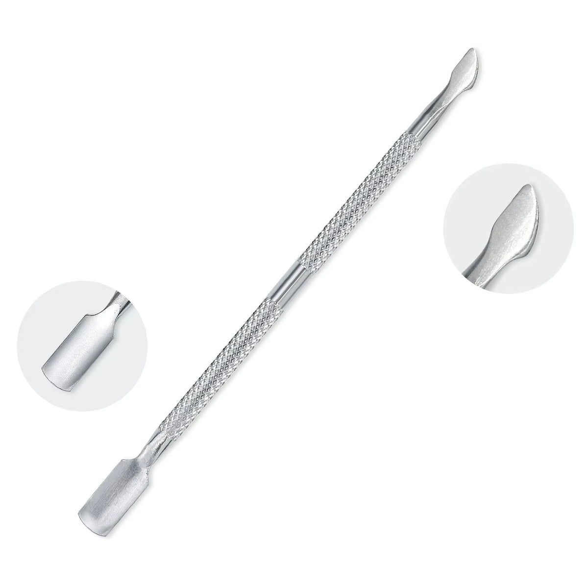 Professioneller Edelstahl-Nagel- und Cuticle-Trimmer mit spitzer Spitze.