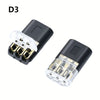 Black D3 universal wire connector set for automotive and electronics