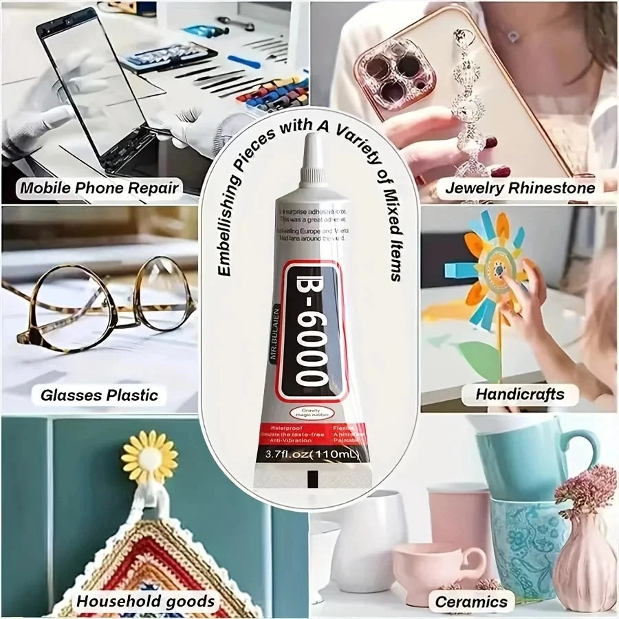 A variety of mixed items including mobile phone repair, jewelry rhinestone, glasses, handicrafts, and ceramics.