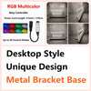 RGB Multicolor 3key Controller and Desktop Style Unique Design Metal Bracket Base for a neon sign
