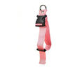 Sangle et ceinture de bagage de voyage rose réglable avec boucle noire