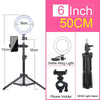 Luz de anillo multifunción profesional con trípode y soporte para teléfono para fotografía y video.