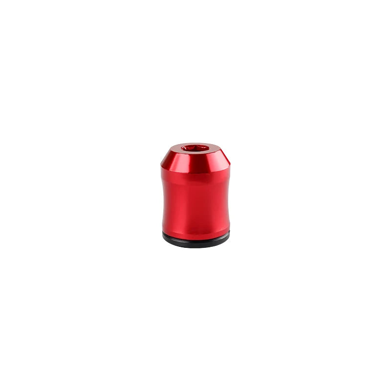 A single red magnetic screwdriver bit is shown against a white background.