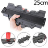 A black profile contour gauge with a 25cm scale, showing various profiles for woodworking and crafting.