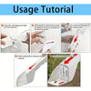 Usage tutorial showing how to open, use, and dispose of a handheld insect trap for pest control
