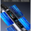 A cordless wireless soldering iron kit showing various features like sleep time standby time and temperature settings.