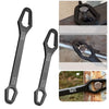 A set of black universal Torx wrenches with various sizes shown in different angles.