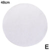 A round white silicone steamer mat with a diameter of 48cm.