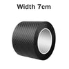 Roll of black nano carbon fiber car protection tape with a width of 7cm