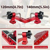 Precision woodworking right angle clamp with red and black components for precise angle measurements