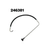 A black filter pump rod accessory for an airless spraying machine.