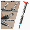 A magnetic screwdriver set featuring a dual handle, specialized bits, and magnetic adsorption capabilities.