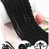 Fil de couture en coton noir ajustable pour macramé et artisanat, avec belle forme et finition soignée