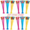 Bulk set of 37-1110 plastic water balloons in various bright colors like pink, blue, and yellow.