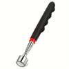 A black telescopic magnetic gripper tool with a silver tip and red accent.