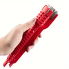 Eine Hand hält ein rotes 8-in-1 Multifunktionswerkzeug-Installationsschlüsselset.